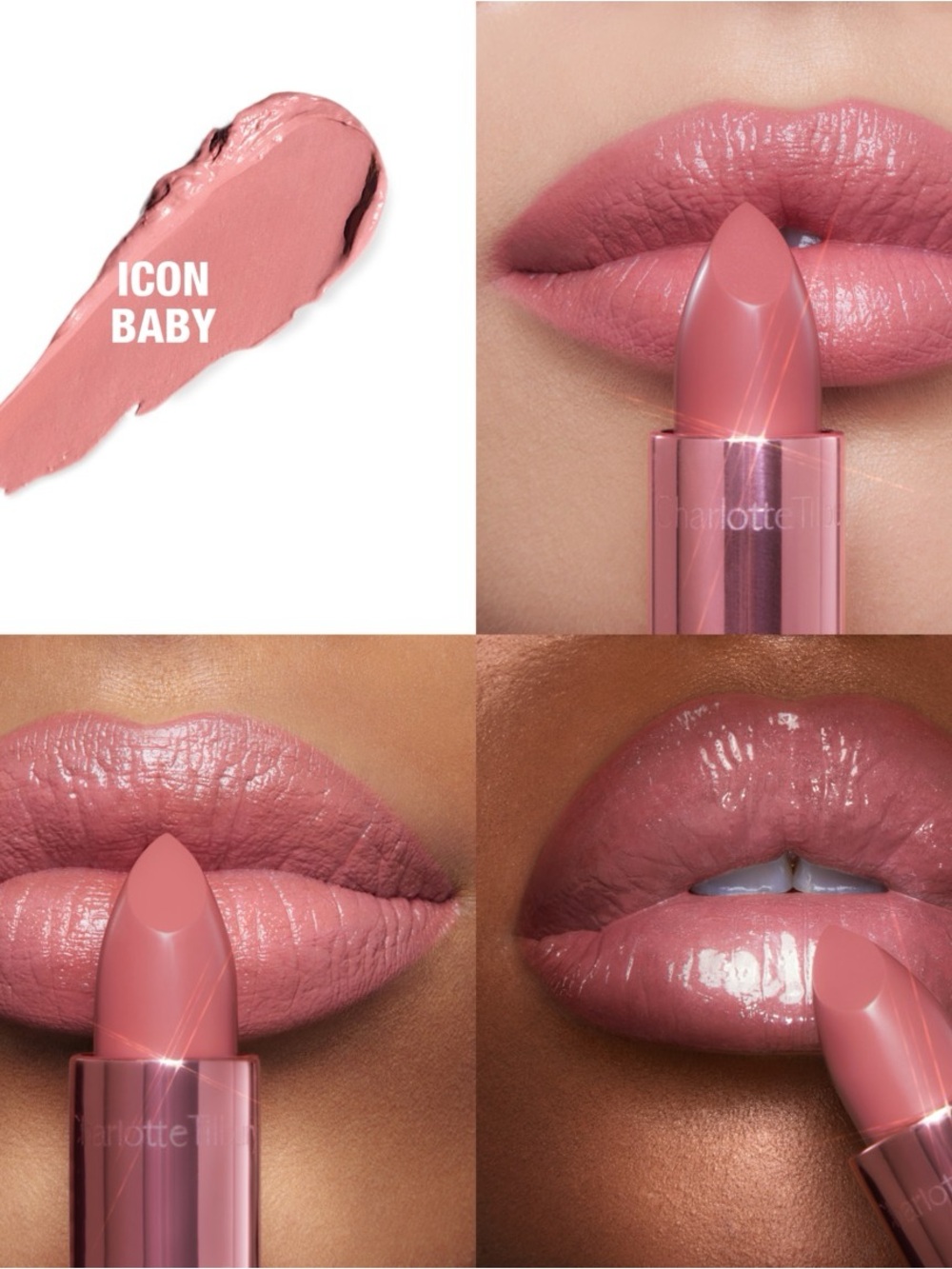 Charlotte Tilbury Kissing Icon Baby Pink Satin Lipstick